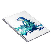 Speerfisch-Sport-Fischen Notizblock (Rechte Seite)