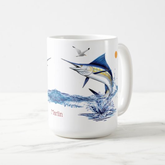 Speerfisch-Tasse Kaffeetasse (VorderseiteRechts)