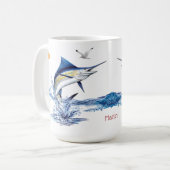 Speerfisch-Tasse Kaffeetasse (Vorderseite Links)