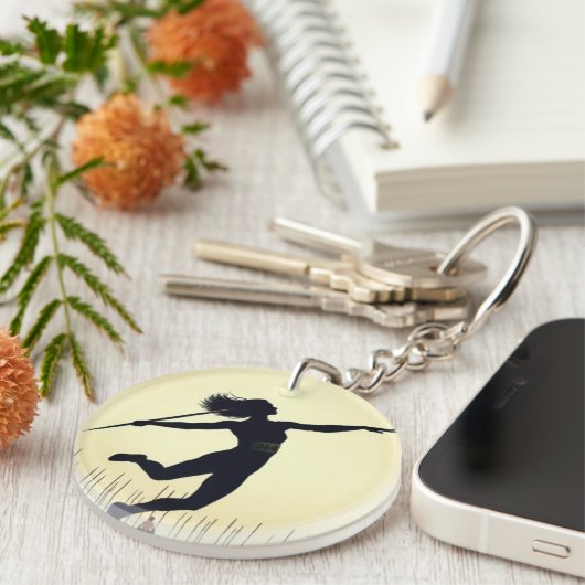 Speermädchen Schlüsselanhänger (Vorderseite rechts)