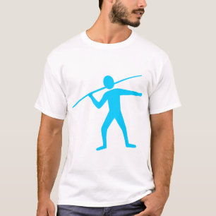 Speerwerfer - Himmelblau T-Shirt