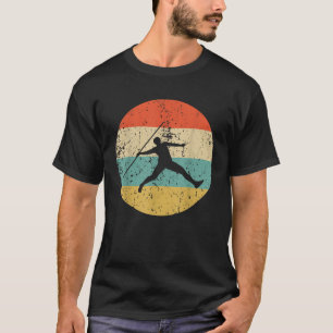 Speerwurf Vintage Retro Leichtathletik  T-Shirt