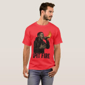 Spei Feuer Rap Art Design Mädchen T-Shirt (Vorne ganz)