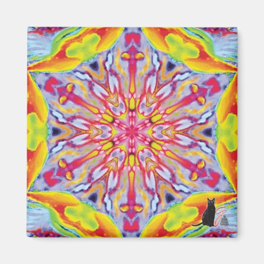 Speichen Kaleidoskop Magnet (Vorne)