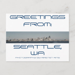 Speicher 2 371, GREETINGS, AUS:, SEATTLE, WA, PH.. Postkarte