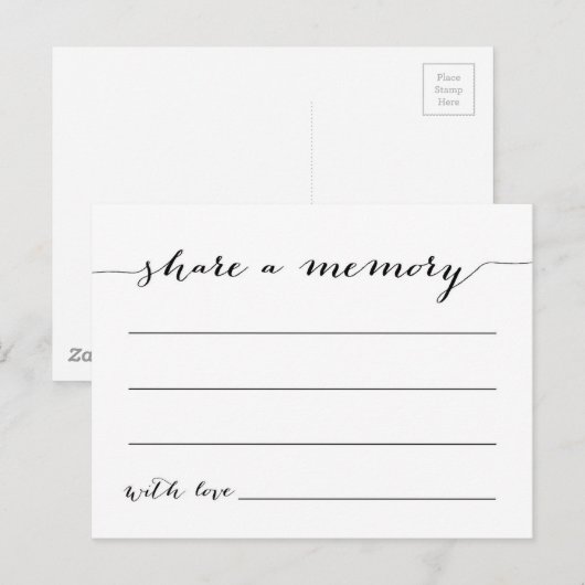 Speicher Postkarte (Vorne/Hinten)