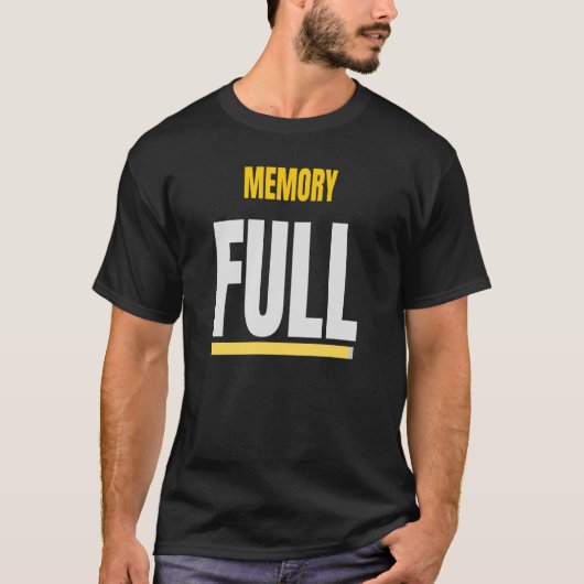 SPEICHER VOLL - Lustiges Systemfehler-Design T-Shirt (Vorderseite)