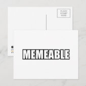 SPEICHERBAR POSTKARTE (Vorne/Hinten)