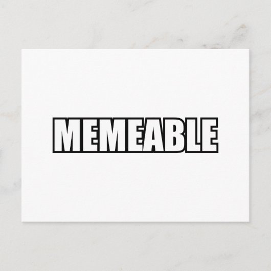 SPEICHERBAR POSTKARTE (Vorderseite)