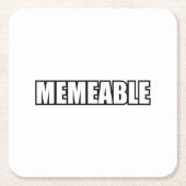 SPEICHERBAR RECHTECKIGER PAPPUNTERSETZER (Vorderseite)