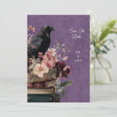 Speichere das Datum Hochzeit Dark Academia Mystisc (Stehend Vorderseite)