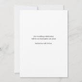 Speichere das Datum Hochzeit Dark Academia Mystisc (Rückseite)