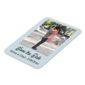 Speichere das Datum Magnet personalisiertes Foto (Linke Seite)