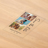Speichere das Datum PhotoBooth Qr Code Schwarz Wei Acryleinladungen (Ablage )