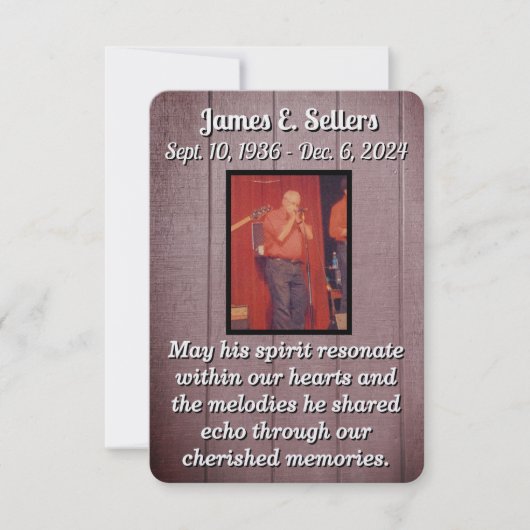 Speicherkarte Dankeskarte (Vorderseite)