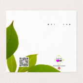 Speicherkarte zurücksetzen visitenkarten (Außenseite Aufgefaltet)