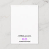 Speicherkarten mit flüssigem Rückstand Visitenkarte (Rückseite)