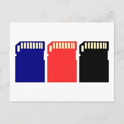 Speicherkarten - SD-Speicherkarte Postkarte (Vorderseite)