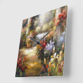 Speicherleitung I Quadratische Wanduhr (Winkel)