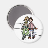 Speichermagnet. Magnet (Vorderseite/Rückseite)