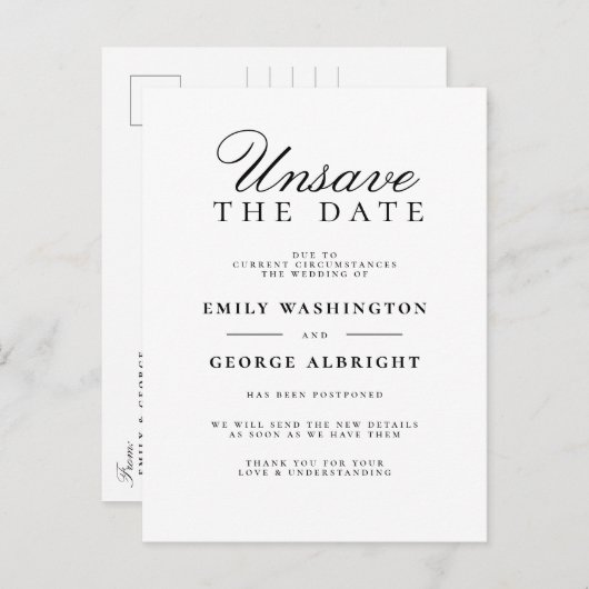 Speichern der Ankündigung des neuen Datums für die (Vorne/Hinten)