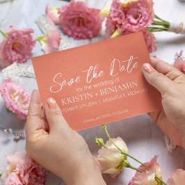 Speichern der Datumsankündigungen (Peach) Einladung