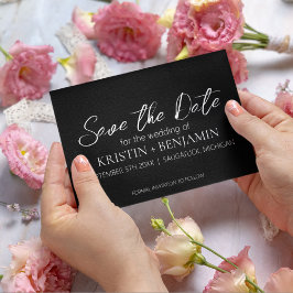 Speichern der Datumsankündigungen (schwarz) Einladung