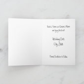 Speichern der Datumskarten Ankündigung (Innenseite)