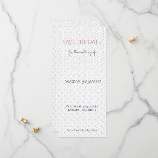 Speichern der Datumskarten | Foto-Ideen und Magnet Save The Date (Vorderseite/Rückseite Beispiel)