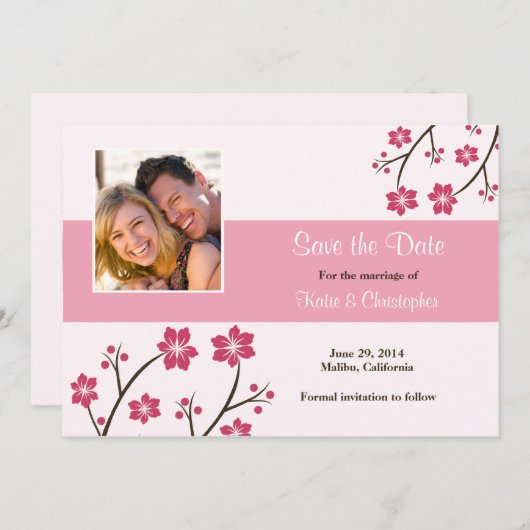 Speichern der Datumskarten Save The Date (Vorne/Hinten)