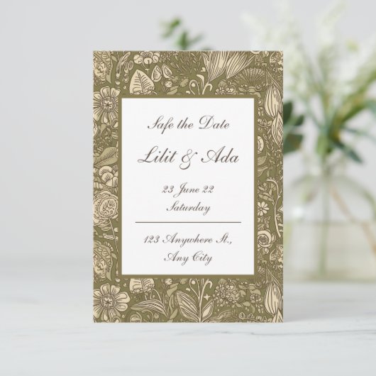 Speichern der Datumskarten Save The Date (Stehend Vorderseite)