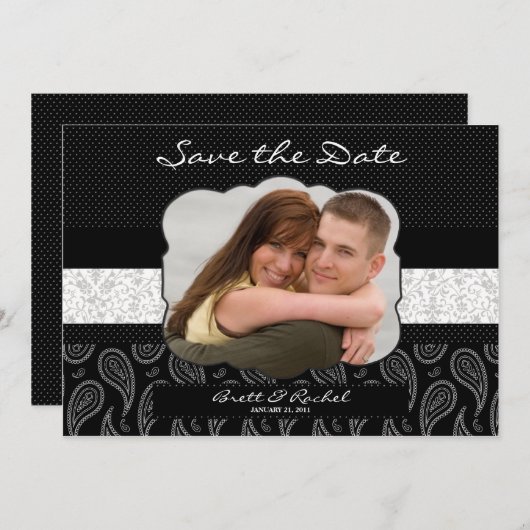 Speichern der Datumskarten Save The Date (Vorne/Hinten)