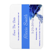 Speichern der Datumsmagnete - Blue Graduation Cap Magnet (Vertikal)
