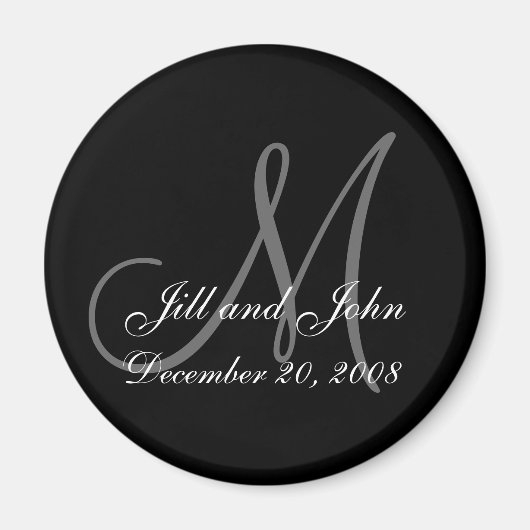 Speichern der ersten Namen und Initialen des Datum Magnet (Vorne)