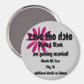 Speichern des Datums-Magneten - personalisieren Magnet (Vorderseite/Rückseite)