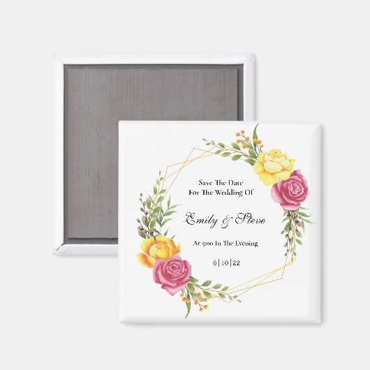 Speichern des Datumsfelds Magnet (Vorderseite/Rückseite)