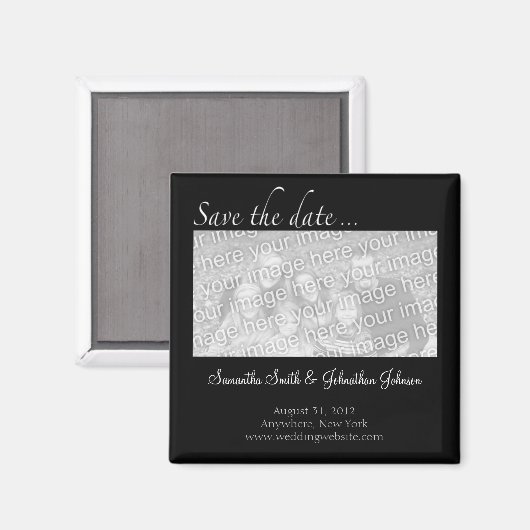 Speichern des Datumsfensters Magnet (Vorderseite/Rückseite)