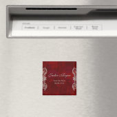 Speichern des Datumsmagazins Antike Rose rot Magnet (In Situ (Geschirrspüler))
