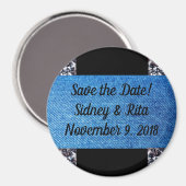 Speichern des Datumsmagazins für Denim & Diamonds Magnet (Vorderseite/Rückseite)