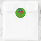 SPEICHERN DES PLANETEN RUNDER AUFKLEBER (Tasche)