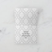 Speichern Sie das Damaskus-Monogramm für die Datum Ankündigung (Innenseite)