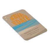 Speichern Sie das Date Magnet, Beach Wedding Magnet (Rechte Seite)