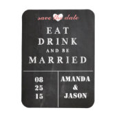 Speichern Sie das Date Magnet - essen Sie trinken (Vertikal)