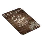 Speichern Sie das Date Magnet - Rustikaler Mason J (Rechte Seite)