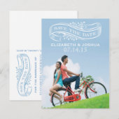 Speichern Sie das Datum Banner Postkarte (Vorne/Hinten)