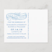 Speichern Sie das Datum Banner Postkarte (Rückseite)