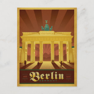 Speichern Sie das Datum Berlin, Deutschland Ankündigungspostkarte