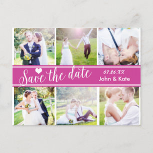 SPEICHERN SIE DAS DATUM Berry Hochzeit 6 FOTO Post Ankündigungspostkarte