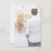 Speichern Sie das Datum Bild Foto Hochzeit Save The Date (Rückseite)