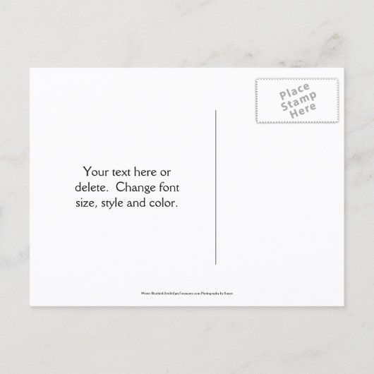 Speichern Sie das Datum Blaumerle Natur Personalis Ankündigungspostkarte (Rückseite)